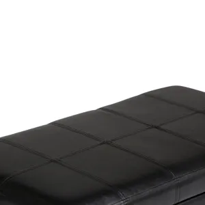 Amelia - Storage Ottoman Bench - Midnight Black
