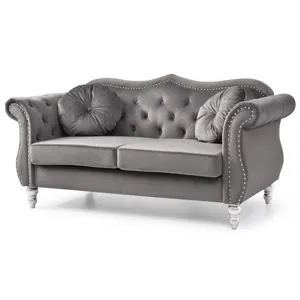Hollywood - G0660A-L Loveseat - Dark Gray