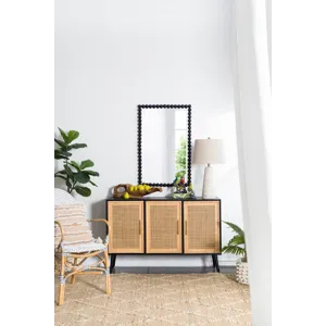 Rectangle Mirror, Wall Mirror For Living Room Bedroom Entryway - Black