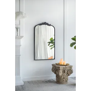 Classic Design Mirror With And Baroque Inspired Frame For Bathroom Or Entryway Console Lean Against 