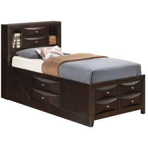 Marilla - G1525G-TSB3 Twin Storage Bed - Cappuccino