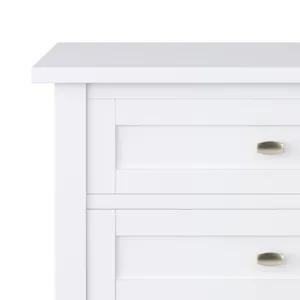 Warm Shaker - Bedside Table - White