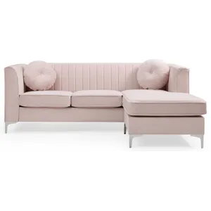Delray - G794B-SC Sofa Chaise (3 Boxes) - Pink