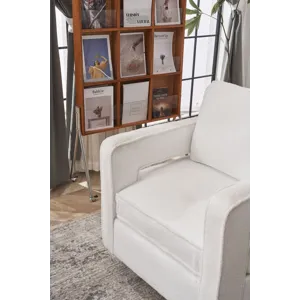 Swivel Barrel Chair For Living Room, 360 Degree Swivel Club Modern Accent Single Sofa Chair, Small L