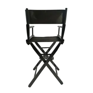 Casual Home Director\'s Chair, Foldable Style, Suitable For Adults (Set of 2) - Black