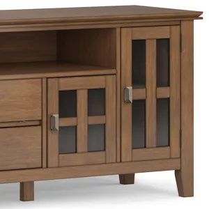 Artisan - 72" TV Media Stand - Rustic Natural Aged Brown