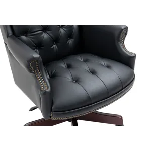 Executive Office Chair, High Back Reclining Comfortable Desk Chair With Smooth Glide Caster Wheels -