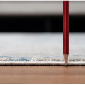 Elegance - GC_CNC6005 Blue 2\' x 7\' Area Rug