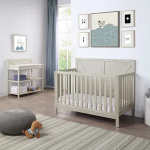 Barnside - 4-in-1 Convertible Crib - Washed Gray