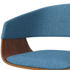 Lowell - Adjustable Swivel Bar Stool - Blue