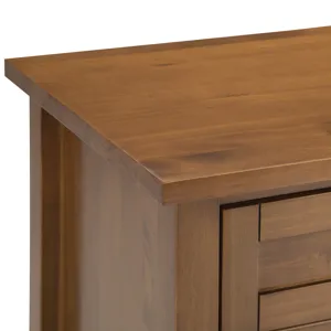 Warm Shaker - Bedside Table - Light Golden Brown