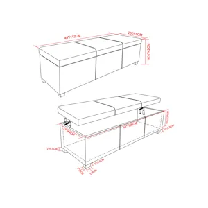 Avalon - Lift Top Rectangular Storage Ottoman - Tanners Brown