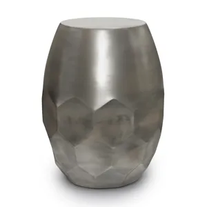 Flanigan - Metal Accent Table - Antique Silver