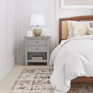 Amherst - Bedside Table - Fog Grey