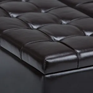 Harrison - Coffee Table Storage Ottoman - Tanners Brown