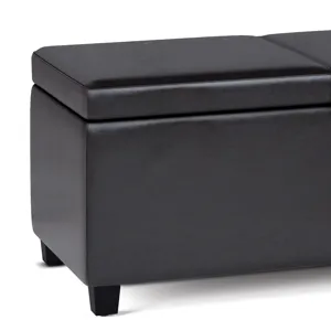 Avalon - Extra Large Storage Ottoman Bench - Tanners Brown