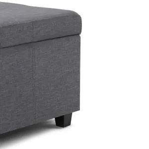 Castleford - Storage Ottoman - Slate Grey