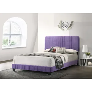 Lodi - G0502-QB-UP Queen Bed - Purple