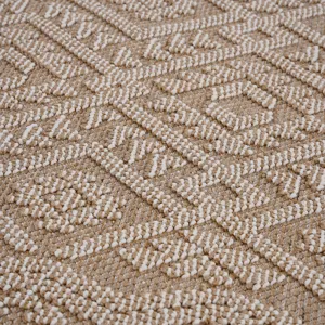 8\' x 10\' Traditional Indoor / Outdoor Area Rug - Natural