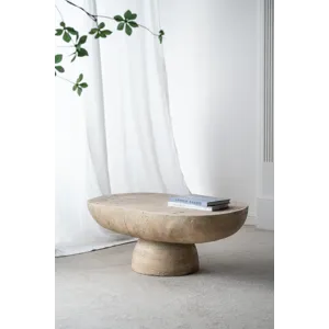 Oval Coffee Table - Cream