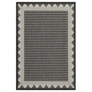 Sunshine - 2\'7\" X 7\'3\" Indoor / Outdoor Area Rug, Polypropylene - Anthracite