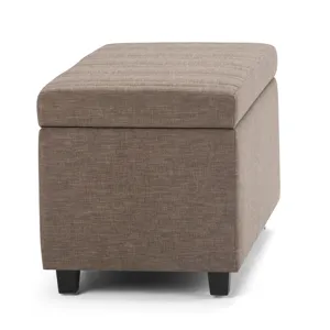 Darcy - Storage Ottoman Bench - Fawn Brown