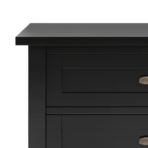 Warm Shaker - Bedside Table - Black