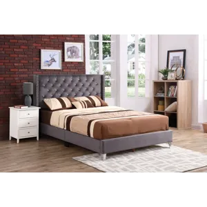 Julie - G1920-FB-UP Full Upholstered Bed - Gray
