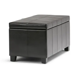 Dover - Storage Ottoman Bench - Tanners Brown