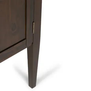 Carlton - Tall TV Media Stand - Dark Tobacco Brown