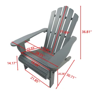 Outdoor Or Indoor Adirondack Chair - Walnut