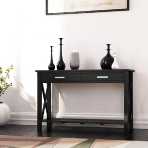 Kitchener - Console Sofa Table - Black