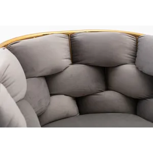 Luxury Modern Simple Leisure Velvet Single Sofa Chair Bedroom Lazy Person Household Dresser Stool Ma