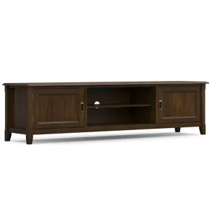 Burlington - 72\" Low TV Media Stand - Mahogany Brown