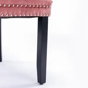 Nikki - Modern, High-End Tufted Solid Wood Contemporary Velvet Upholstered Dining Chair With Wood Le