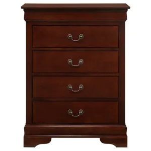Louis Phillipe - G3100-BC 4 Drawer Chest - Cherry