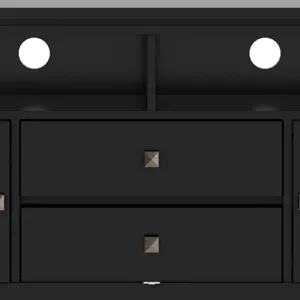 Cosmopolitan - 72" Wide TV Media Stand - Black