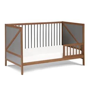 Pixie Zen - 3-in-1 Crib - Walnut/Charcoal