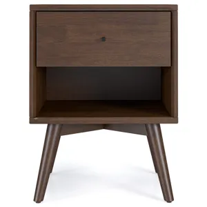 Caroline - Mid-Century Modern Style Night Stand - Brown