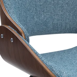 Malden - Bentwood Dining Chair with Wood Back - Denim Blue