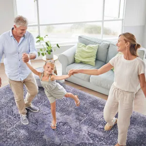 6\' x 9\' Area Rug, Washable Rug, Low-Pile, Non-Slip, Non-Shedding, Foldable, Kid & Pet Friendly Are