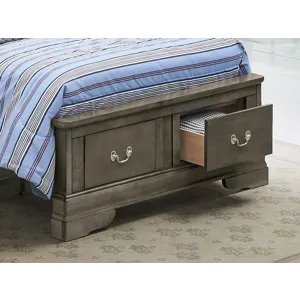 Louis Phillipe - G3105D-KSB2 King Storage Bed - Gray
