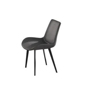 Modern Dining Chair Living Room Metal Leg Dining Chair (Set of 2) - Black / Gray