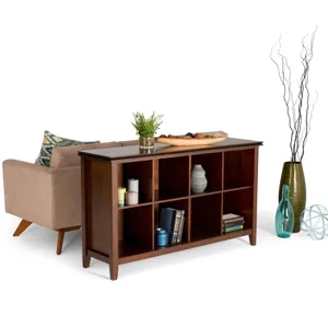 Artisan - 8 Cube Storage Sofa Table - Russet Brown