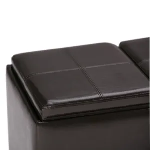 Avalon - Storage Ottoman - Tanners Brown