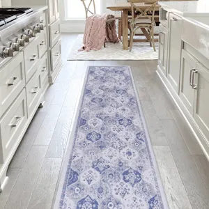 2\'6\'\' x 10\' Area Rug, Washable Rug, Low-Pile, Non-Slip, Non-Shedding, Foldable, Kid & Pet Friend