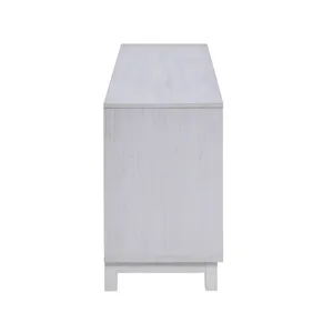 Summit - TV Stand Console With Fireplace - White Walnut Finish