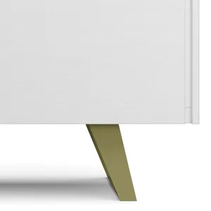 Lowry - TV Media Stand - White