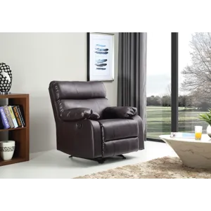 Manny - G535-RC Rocker Recliner - Dark Brown