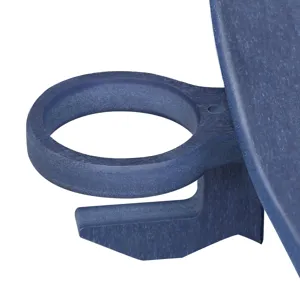 Folding Outdoor Adirondack Chair (Set of 2) And Table Set, Hdpe All-Weather Folding Fire Pit Chair, 